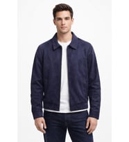 Erkek Siyah Regular Fit Mevsimlik Süet Spor Mont BGL-ST05013