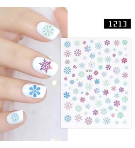 Adanil Buz Kristalleri Kar Taneleri Sticker J0-1213
