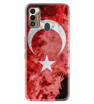 Tecno Spark 7T Kılıf Resimli Desenli Baskılı Silikon Kılıf Şanlı Türk Bayrağı 3 1395