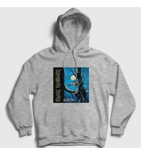 Presmono Unisex Gri Fear Of The Dark Iron Maiden Kapüşonlu Sweatshirt 86047tt (Gri)