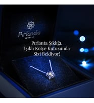 0,05 Karat Pırlanta S Harfi Kolye (Beyaz)