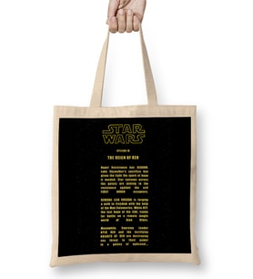 Star Wars Opening Crawl 02 Bez Çanta Uzun Saplı
