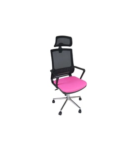 Uzay Ofis Nehir Müdür Koltuğu - Pembe (Renksiz)