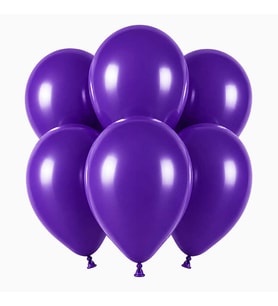 Mor Renk Lateks Pastel Balon (30 cm) - 6 Adet