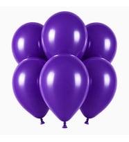 Mor Renk Lateks Pastel Balon (30 cm) - 6 Adet