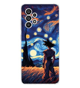 Samsung Galaxy A13 Uyumlu Dragon Ball Tasarımlı Şeffaf Telefon Kılıfı