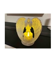LED Işıklı Melek Figürlü Dekoratif Mumluk