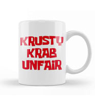 Spongebob Krusty Krab Unfair Kupa Bardak Porselen