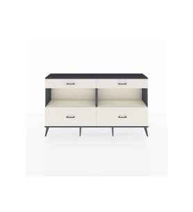 Arges Konsol 2 Raflı 4 Çekmeceli  176x30x99 Antrasit-Aytaşı
