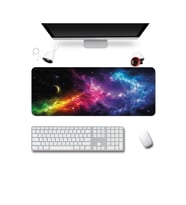 SonicTouch Klavye Mousepad 40x90cm Dikişsiz Pürüzsüz Sıvı Geçirmez Kaymaz Taban Nebula Ufku