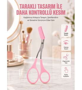 Mini Taraklı Kaş Düzeltici – Hassas Şekillendirme ve Taşınabilir Tasarım
