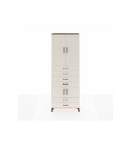 Arges Dolap 4 Raflı 6 Çekmeceli 4 Kapaklı 88x30x243 Çam-Aytaşı