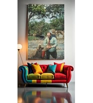ATATÜRK PORTREE Ev Duvar Salon Güzellik Salonu Ofis Dükkan Dekarasyon Kanvas Tablo (Çok Renkli)