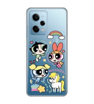 Redmi Note 12 Pro 5G Uyumlu Powerpuff Girls Desenli Şeffaf Telefon Kılıfı