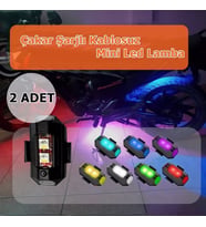 NKT GROUP Rgb Motosiklet Drone Bisiklet Otomotiv Çakar Şarjlı Kablosuz Mini Led