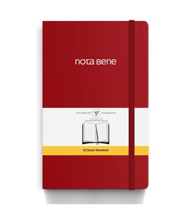 VICTORIA'S JOURNALS NOTE BENE 9229 CLASSIC NOTEBOOK ESNEK KAPAK 13x21cm 70gr.400 SYF. ÇİZGİLİ DEFTER