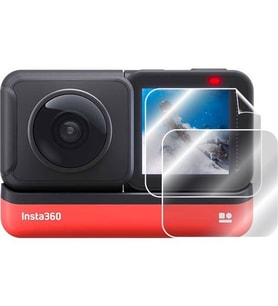 Insta360 One R Twin Edition Uyumlu 2 Adet Şeffaf Ekran Koruyucu Nano Jelatin