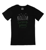 Camping Forever Siyah Tişört
