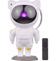 Pazariz Astronot Projeksiyon Gece Lambası Bluetooth Ve Uzaktan Kumandalı (Beyaz)