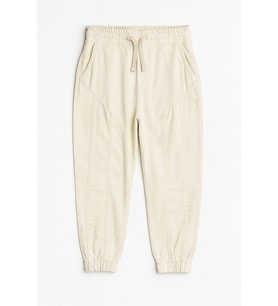Erkek Bebek Poplin Jogger Pantolon Krem