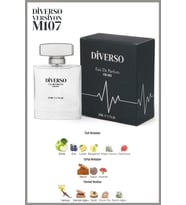 DİVERSO M107 ERKEK PARFÜM EDP 50 ML ODUNSU & BAHARAT  T.C. Sağlık Bakanlığı ÜTS KAYITLI