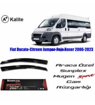 Citroen Jumper Mugen Cam Rüzgarlığı 2006-2023 arası 2'li Sunplex (Beyaz)