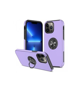 Iphone 13 Kılıf Elit Yüzüklü Kapak - Mor