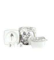 Korkmaz Bone Collection 60 Parça Kare Yemek Takımı A8462