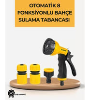 8 Modlu Bahçe Sulama Tabancası Seti Bitki Çiçek Araç Temizleme