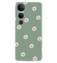 Vivo V50 Lite Kılıf Boutique Baskılı Resimli Yeşil Papatyalar Pcode -041