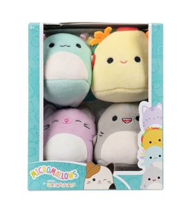 Squishmallows Micromallows 4'lü Figür Paketi MM0004 (Çok Renkli)