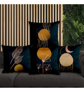 eJOYA Çiçek Tasarımlı 4'lü Yastık İçi Ve Kırlent Kılıfı 45cm 113757