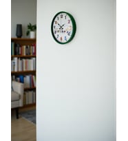 36 Cm Yeşil Çocuk Odası Duvar Saati (Standart)