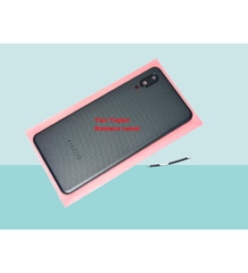 Samsung Galaxy A02 Uyumlu FULL KASA Arka Kapak Batarya Kapağı - SİYAH