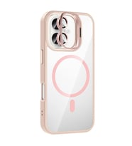 Joko Apple İphone 16 Remim Lensli Magsafe Standlı Kapak - Pembe