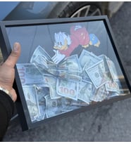 Scrooge Mcduck Tasarımlı Dolar Tablo - VİP Hediye Arayanlara