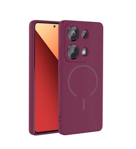 Xiaomi Redmi Note 13 Pro 4G Uyumlu Kılıf M-safe Şarj Özellikli Zore Meta Kapak