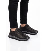 Ayakmod Kum Hakiki Deri Bağcıklı Rahat Tabanlı Erkek Casual Ayakkabı Sneaker 160