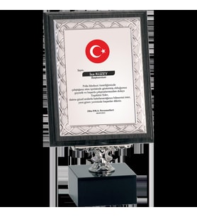 ODAK KUPA - Ahşap Plaketler - PL-062-M A - 18x24 cm