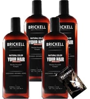 Brickell Erkeklere 4 Adet 237 ml Saçsakal Şampuanı Brickell Antibeyaz + Yanında Jel