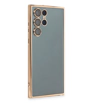 Galaxy S22 Kılıf Lensli Silikon - Gold