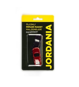 JORDANIA MAKET JE02-TŞ1075 ÖLÇEKLİ ARABA 1/075 65mm. 2'Lİ TEK PAKET