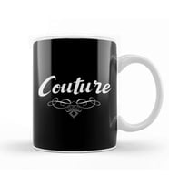 French Slogan Couture Kupa Bardak Porselen