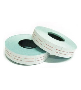 Kraf Fiyat Etiketi BEYAZ Çift Satır (MX-6600 için) 12'li Paket 