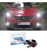 Peugeot 2008 Led Xenon Uzun Far Ampulü H7 Ultimate 9500 Lumens Yeni Seri Beyaz 2013-2019