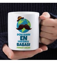 Kişiye Özel En Yakışıklı Baba Kupa Bardak
