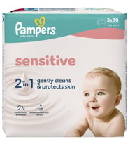 Prima Pampers Islak Havlu Mendil Sensitive 80 Yaprak (3 Lü Pk) 240 Yaprak