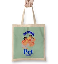 National Pet Month Bez Çanta Uzun Saplı