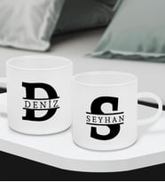 BK Gift Kişiye Özel İsimli 2’li Buzlu Cam Türk Kahvesi Fincanı-3, Sevgiliye Hediye, Arkadaşa Hediye, Anneye Hediye, Ofis Hesiyesi