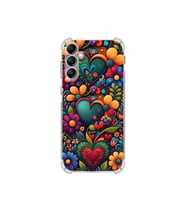PrintiFy Samsung Galaxy A14 ile Uyumlu Düşlerin Dansı Serisi Çiçeklerin Dansı Tasarımlı Uv Baskılı Köşe Korumalı Antişok Kılıf